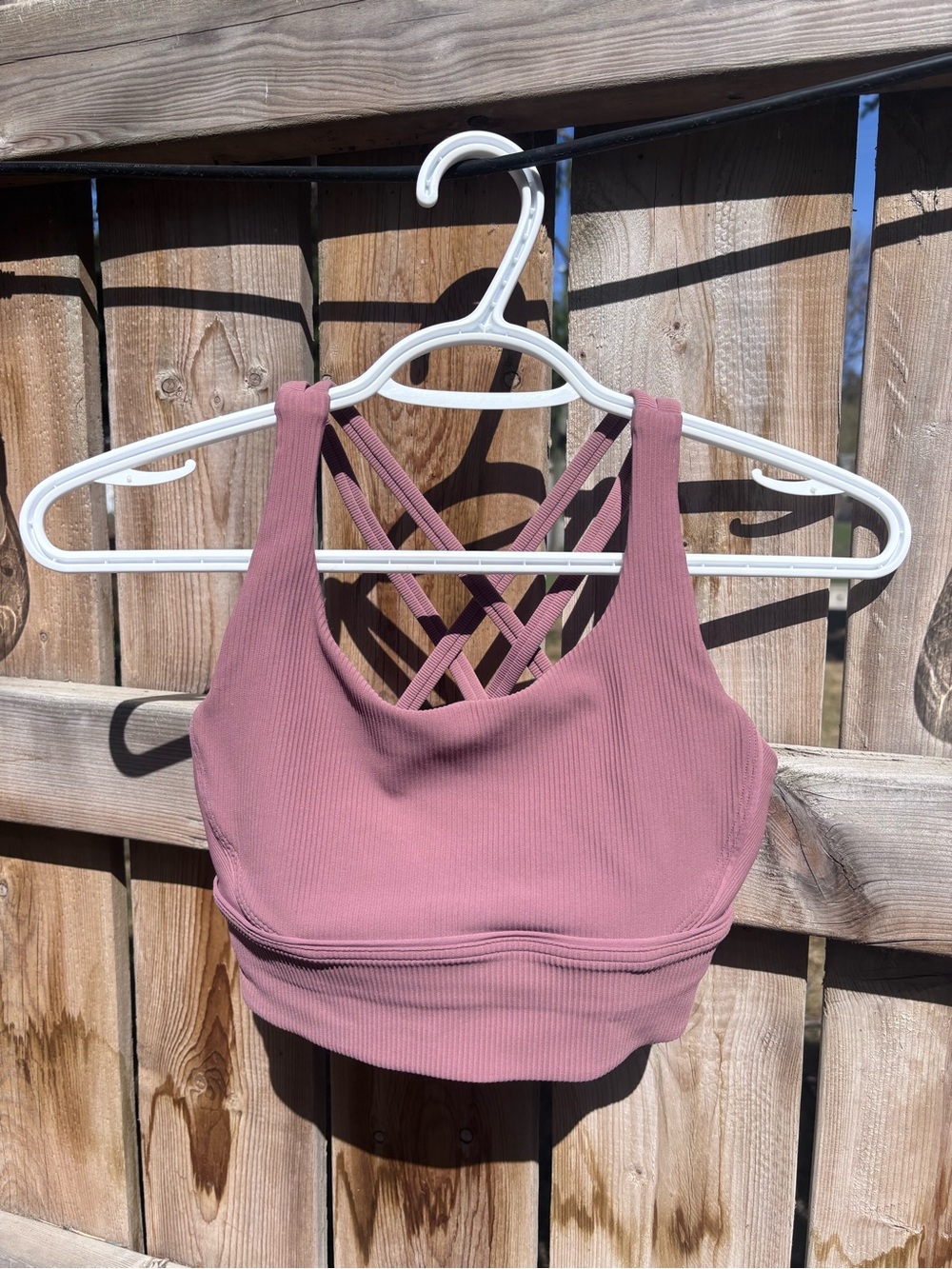 Lululemon sz 4 Sports Bra - Mauve Pink